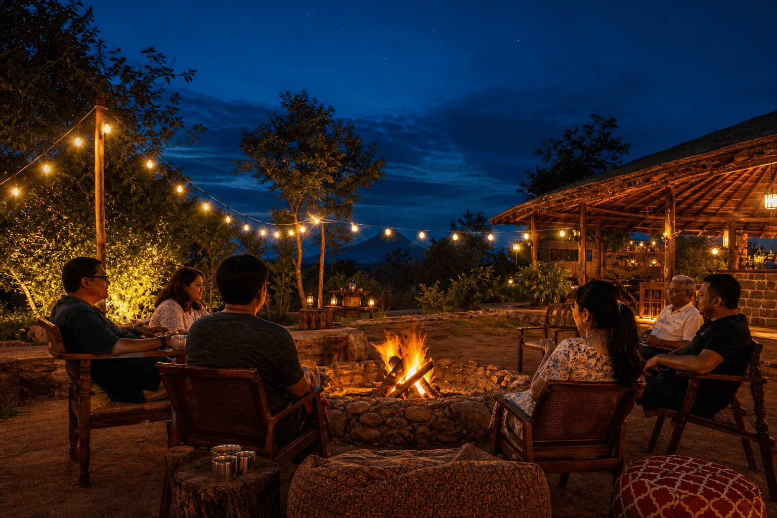 Evening Bonfires